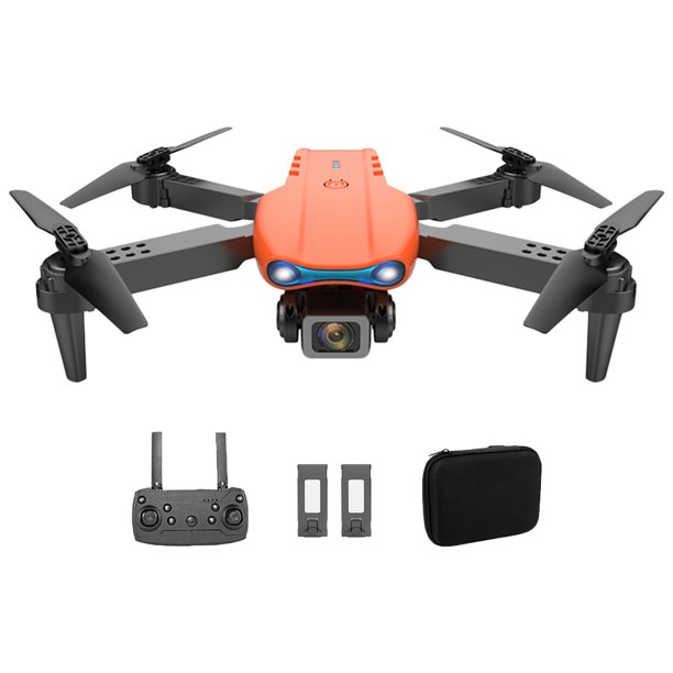 Sywqhk WLR/C 4K Cámara dual HD FPV 2.4GHz 4CH RC Quadcopter con 2 baterías (naranja)