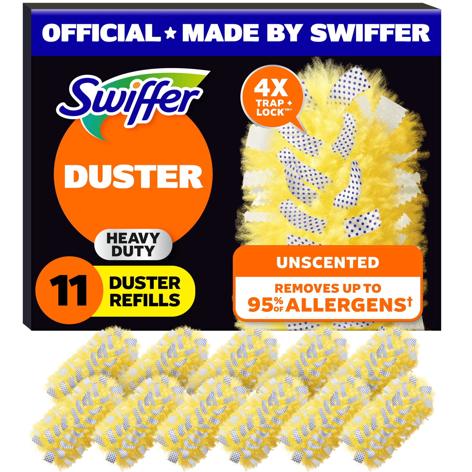 Swiffer Dusters Heavy Duty Duster Refills, Unscented, 11 Count