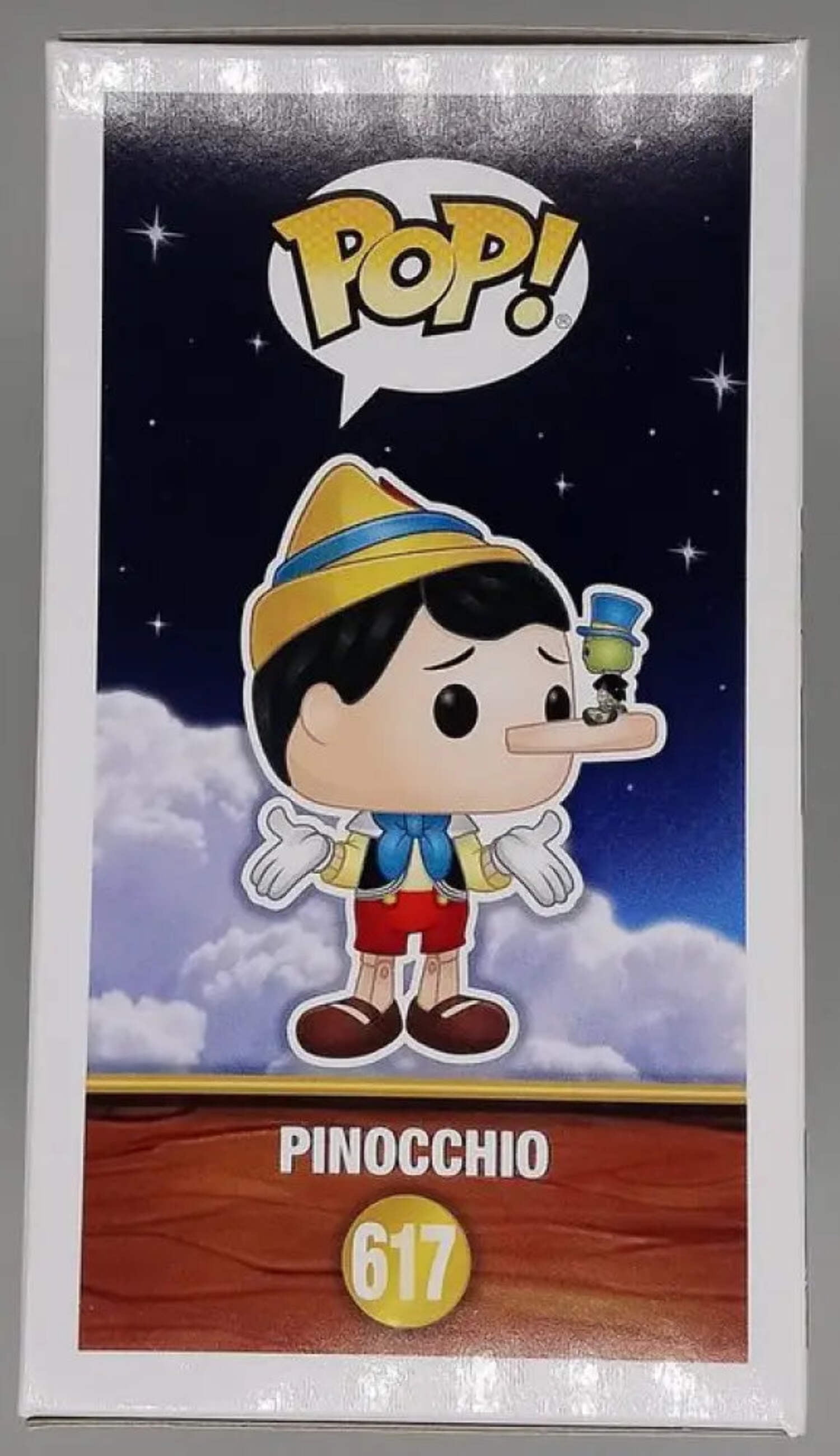 Funko POP! Pinocchio - Pinocchio (Long Nose) with Jiminy Cricket Vinyl Figure #617 Stickered