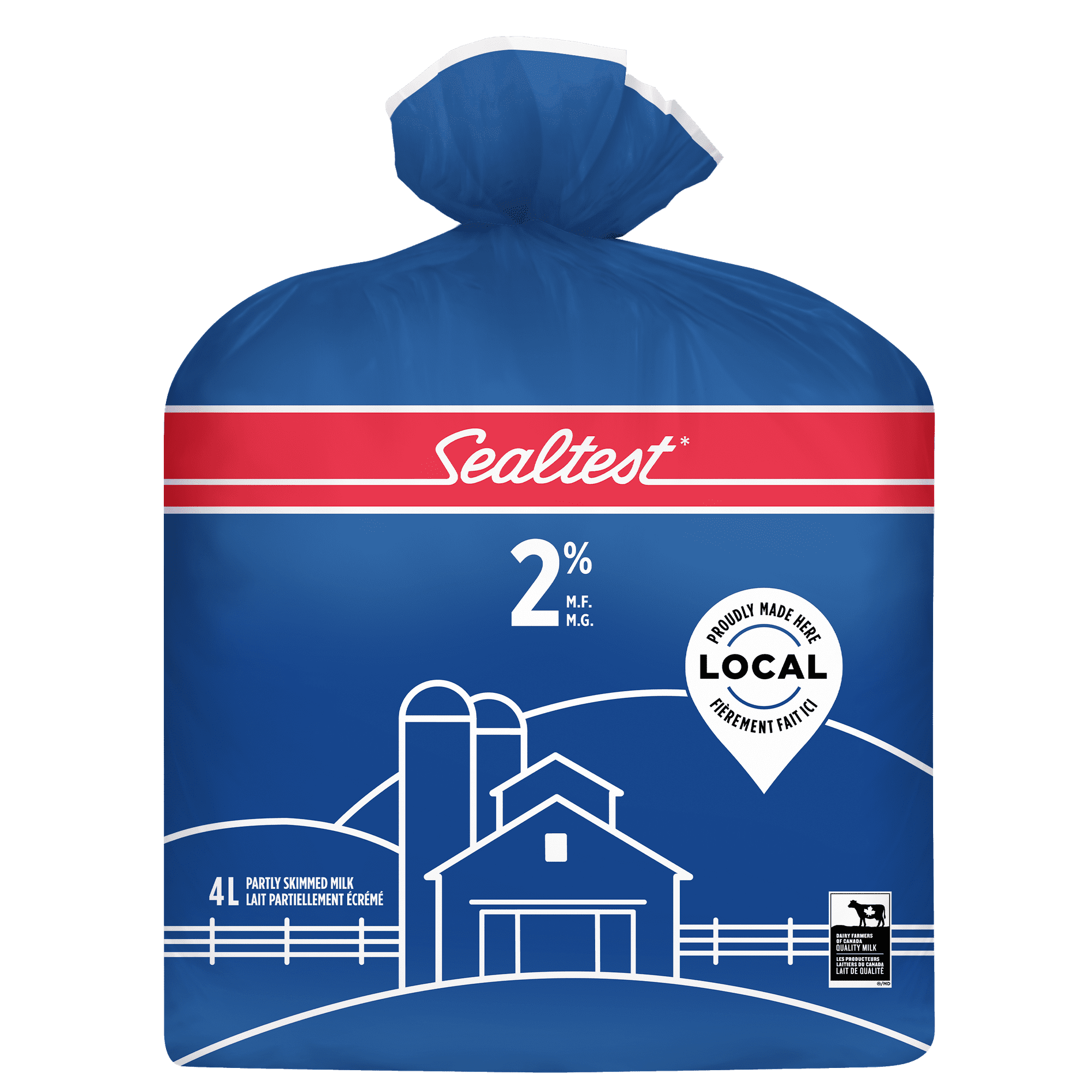 Sealtest Partly Skimmed 2% Milk, L bag