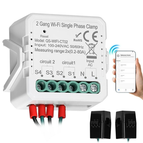 Electric meter,80a Clamp Solar Pv Two Way Clamp Wifi Two Way Meter Clamp Solar Pv Clamp Clamp Wifi 2 80a Way Meter App Clamp 2 Clamp 1 Clamp Dsfen