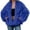 Blue, variant on Coat for Women Stylish Winter Jacket for Women Cozy Short Coat with Fashionable Collar Design