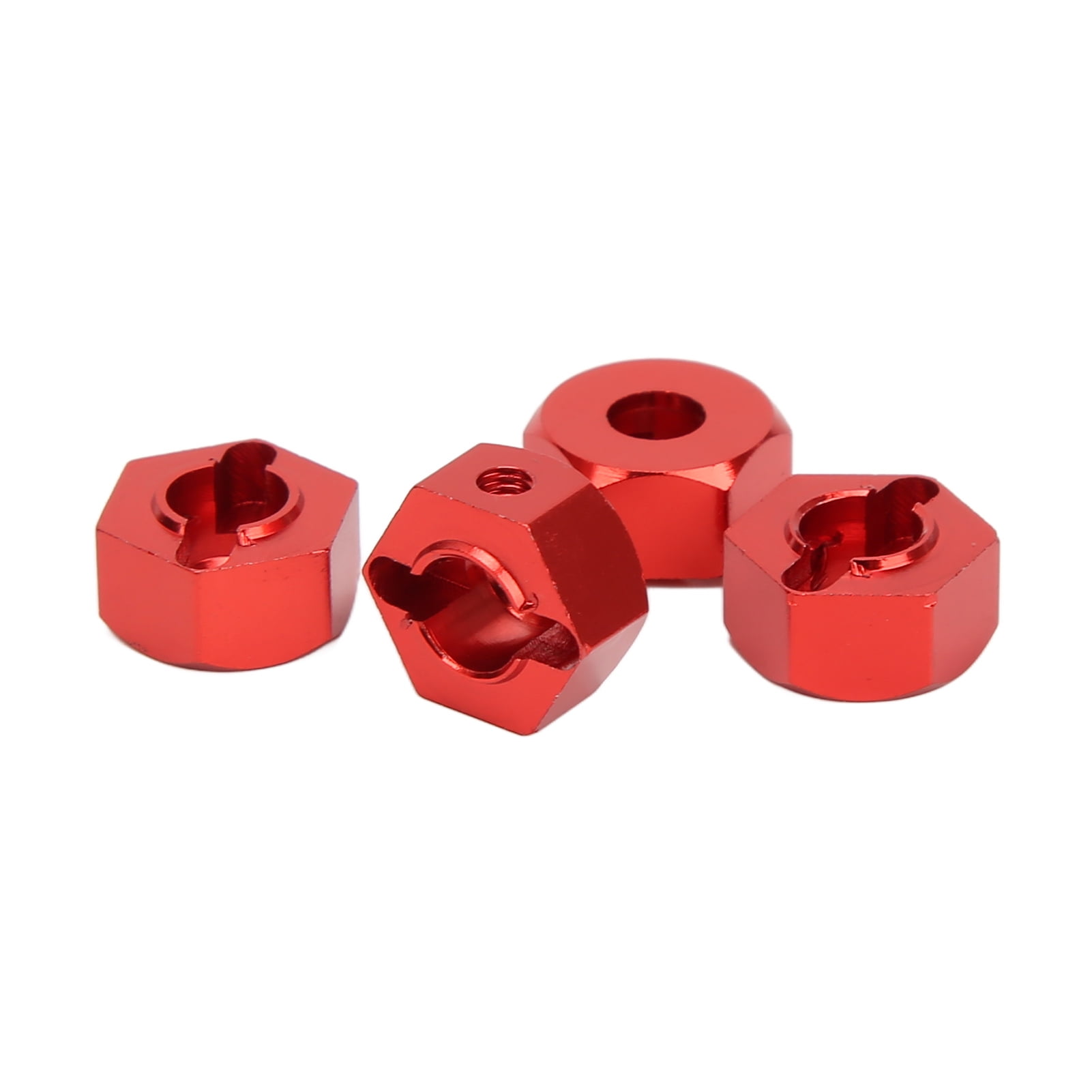Moyeu De Roue RC En Alliage Alu 12 Mm – Pour Voiture Drift 1/10 – Beadlock, Lot 4 – Argenté