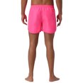 thumbnail image 3 of INSPIRE CHIC Men's Casual Lightweight Solid Color Elastic Waist Drawstring Summer Beach Board Shorts 28 Pink, 3 of 6