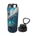 thumbnail image 2 of Logiee Airplane Shark Print Water Bottle,18oz Sports Insulated Kettle for Cycling Gym Basketball Outdoor, Suitable as a Present, 2 of 7
