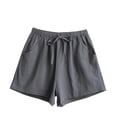 thumbnail image 7 of KPOPLK Hight Waisted Split Running Shorts for Women 4" - Comfy Quick Dry Workout Athletic Shorts Gym Track Shorts Size S,Light Gray, 7 of 7