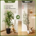 thumbnail image 5 of Artificial Dracaena Tree 6FT - UV Resistant Faux Tree with Large Taper Planter & Pebbles - Tall Fake Plants Indoor & Outdoor, Potted Floor Plant for Home Living Room Porch Decor, VN127, 5 of 17