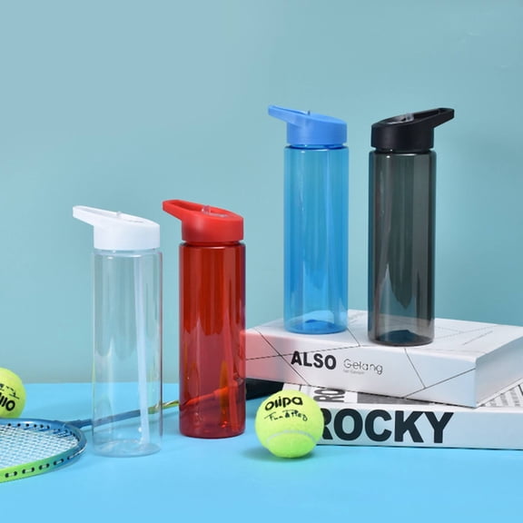 Water Bottle, clear water bottle 23.67 fl oz/700ml Motivational Sports Water Bottle BPA Free, Wide Mouth Leakproof, Clear Leakproof Drink Bottle Water Cup Drinkware Cup For School Outdoor Sport