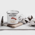 thumbnail image 2 of Koyal Wholesale Personalized 11oz. Stainless Steel Campfire Coffee Mug Gag Gift, Watercolor Santa Claus, 1-Pack, 2 of 4