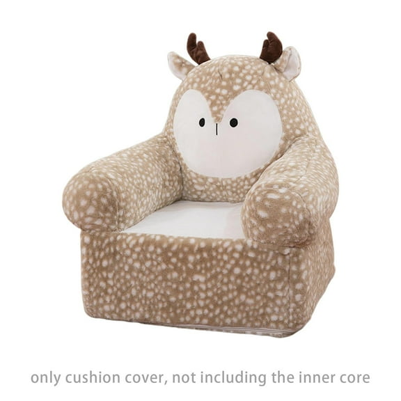 Folding Children'S Sofa Backrest Armchair 2 In 1 Folding Children'S Sofa Cute Cartoon Lazy Sofa Baby Chairs Comfy Foldable Couch & Reading Chair Without Padding Or Padding Core Sofa Cover