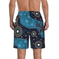 thumbnail image 3 of Kll Bohemian Turtle Men'S Casual Summer Beach Shorts Hawaiian Shorts With Pockets-Medium, 3 of 9