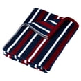 thumbnail image 3 of Mainstays 6-Piece Cotton Striped Towel Set, Navy Blue and Red, 3 of 9