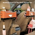 thumbnail image 2 of Caja de almacenamiento multifuncional para respaldo de asiento de coche, organizador de asiento trasero con 2 portavasos, caja de pañuelos para asiento de coche y caja de almacenamiento, caja de almac, 2 of 7