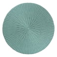 thumbnail image 3 of bali & pari Palm Bohemian Seafoam Green Scalloped Rattan Coffee Table, 3 of 7