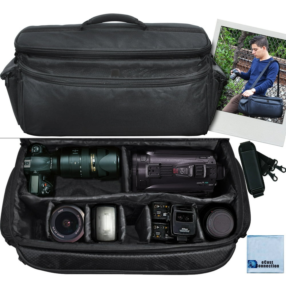 Extra Large Soft Padded Camcorder Equipment Bag / Case For Canon, Nikon