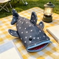 thumbnail image 6 of Hyknon Shark-Shaped Pencil Case Novelty Large Capacity Pencil Pouch with Zipper Portable Canvas Stationery Storage Bag for Classroom College Office Supplies, 6 of 7