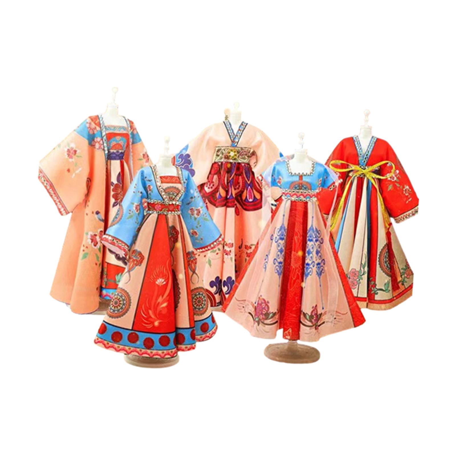 Rushawy Fashion Design Kits Creativity Valentine's Day Gifts for Kids DIY Art Craft Kits Tang Pattern