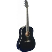 Stagg Dreadnought Acoustic Guitar - Black - SA35 DS-BK