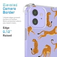 thumbnail image 4 of Cheetah Leopard Clear Case for iPhone 12,Aesthetic Art Design Case for Men Women,Unique Soft Transparent TPU Bumper Case Cover, 4 of 5