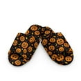 thumbnail image 2 of COEQINE Pumpkin Moon Star Womens Fluffy Slippers Soft Warm Halloween Slippers Indoor House Slides Open Toe Bedroom Sandals Trendy Slip On House Shoes for Home Bedroom Living Room, 42-43, 2 of 7