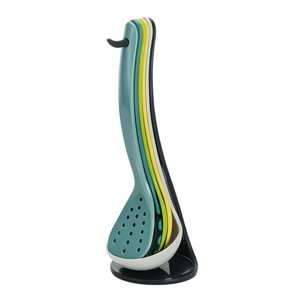 Cateissary Juego de 6 cucharas de cocina, espátula, sopa, fideos, cuchara, juego de utensilios de cocina, cuchara de plástico PP, juego de Cocina y Comedor