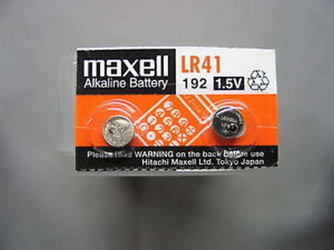 Maxell LR41 192 Alkaline Button Battery 1.5V 2 Pack + 30 Off