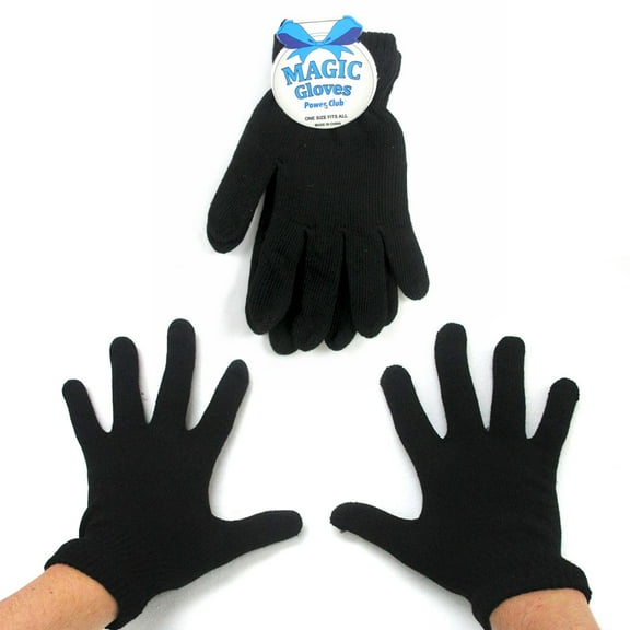 1 Pair Black Magic Gloves Hand Wrist Warmer Winter Cold Warm Soft Mittens New !