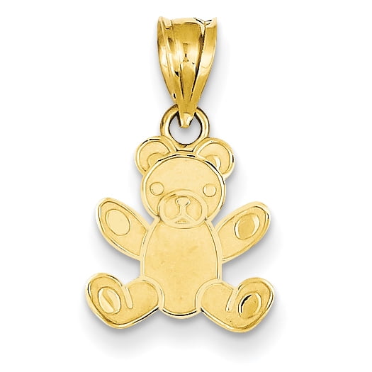 14k Teddy Bear Pendant