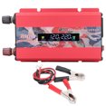 thumbnail image 1 of Inversor de corriente para coche 300 W CC a CA 220 V Convertidor solar de onda sinusoidal 2,0 A Pantalla LCD USB para carga CC roja 12 V, 1 of 9