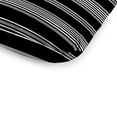 thumbnail image 5 of Jordan Manufacturing 74" x 22" Reeder Black Stripe Rectangular Outdoor Chaise Lounge Cushion with Ties and Hanger Loop, 5 of 13
