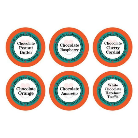 Smart Sips Coffee Chocolate Obsession Flavored Single Serve Coffee Pods Variety Sampler Pack, 24 Count, Compatible With All Keurig K-cup