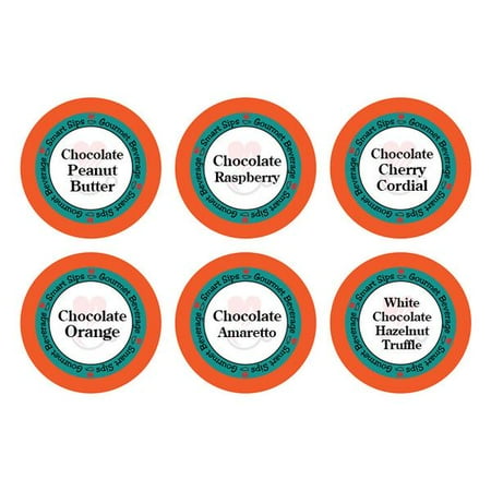 Apple Chocolate Coffee Smart Sips Coffee Chocolate Obsession Flavored Single Serve Coffee Pods Variety Sampler Pack, 24 Count, Compatible With All Keurig K-cup Machines ()