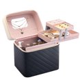 thumbnail image 1 of Travel Makeup Case Large Portable Cosmetic Case Professional Makeup Storage Organizer Box Make Up Carrier for Women and Girls, 1 of 8