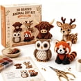 thumbnail image 2 of HCBY 3D Animal DIY Bead Craft Kit, 2 Styles Garden & Forest Beginner for Kids, Parent-Child, 2 of 6