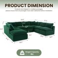 thumbnail image 6 of Oversized Cloud Couch Sectional for Living Room - 8 Seaters Modular Sectional Sofa with Ottoman Convertible L/U Shaped Boneless Design Warm Couches, 6 of 6