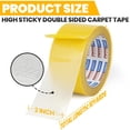 thumbnail image 2 of shiyou-ADHES Double Sided Carpet Tape Heavy Duty, Removable & Residue-Free Rug Gripper Rug Tape for Hardwood Floors, Clear Multipurpose Mounting Tape for Area Rugs and Anti-Slip Grips, 2 Inch x 10 Ya, 2 of 4