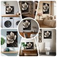 thumbnail image 6 of Ships Next Day Canvas Wall Art 12"x12",Black Gold Flower Wood Framed Canvas Print Painting,Gradient Luxurious Floral Botanical Ready to Hang Small Picture Wall Decor for Kitchen Dining Room Office, 6 of 9