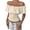 Apricot, variant on Women'S Off the Shoulder Blouse Ruffle Short Sleeve Smocked Going Out Crop Tops M