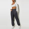 thumbnail image 4 of Petite Sweatpants For Women Trendy Elastic Waist Cinch Bottom Lounge Pant Lightweight Baggy Joggers With Pocket, 4 of 7