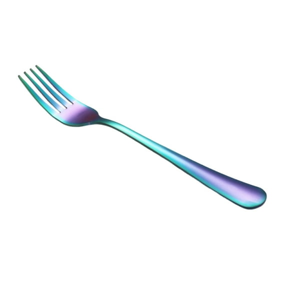 Tableware Category Stainless Steel Colorful Forks Dazzling Dinnerware Accessory Elegant Durable Flatware Set for Everyday Use and Dishwasher Safe Dining Utensils for Modern Table Setting