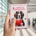 thumbnail image 4 of Happy Valentine's Day English Springer Spaniel Brings Love Heart Travel Passport Wallet Springers Dog Lover Gifts PU Leather Passport Holder Cover - 02028, 4 of 5