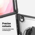 thumbnail image 4 of FJLBDE Case for Samsung Galaxy Tab S10 Lite 10.9-Inch 2025 with 360 Rotating Stand, Shoulder Strap, Heavy Duty Shockproof Cover, Transparent, 4 of 7