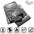 thumbnail image 3 of Moose Supply 16' x 20', 12 mil PVC Vinyl Heavy Duty Waterproof Tarp Covers, Gray, 3 of 7