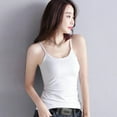 thumbnail image 2 of Women Casual Cami Tank Top Spring Summer Vest Inner Wear Solid Bottoming Camisole Vest, 2 of 10