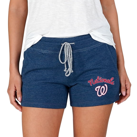 Women's Concepts Sport Navy Washington Nationals Mainstream Terry Shorts