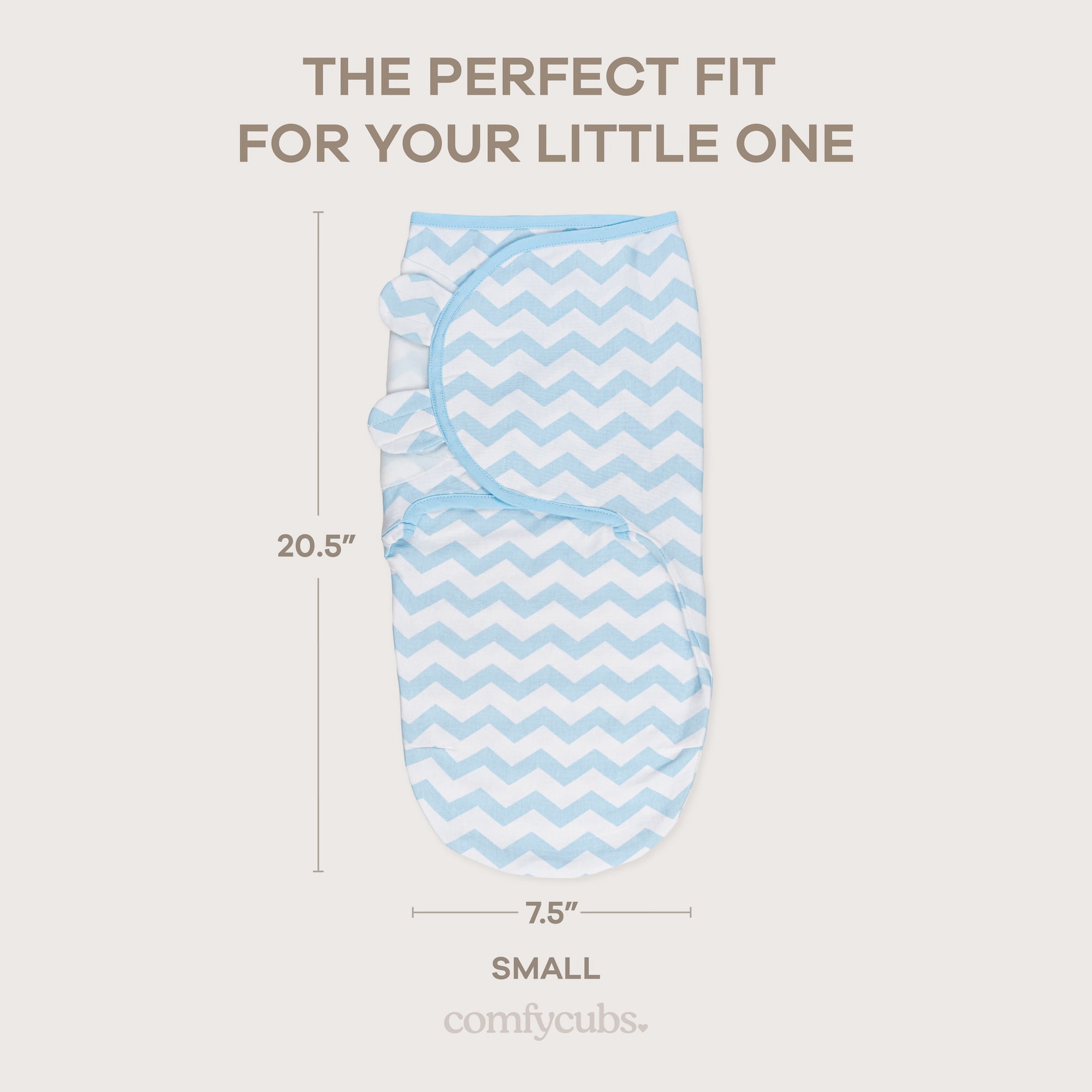 Swaddle Blanket Baby Girl Boy Easy Adjustable 3 Pack Infant Sleep Sack Wrap Newborn Babies by Comfy Cubs (Small,0-3 Months, Blue)