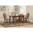 thumbnail image 2 of Andrews Arrowback Windsor Dining Side Chair Chestnut Brown Solid Wood Set of 2, 2 of 4