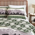 thumbnail image 6 of Lodge Quilt Set - Lightweight, Soft, All-Season - 2-Piece Reversible Rustic Bedding Set (Twin / Twin XL, Forest Patchwork), 6 of 6