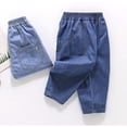 thumbnail image 4 of Glisme Toddler Boys Jeans Carrot Leg Denim Pants Lightweight Breathable Fall Casual Boys Baggy Trousers Size 3-4 Y, 4 of 6