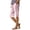 BV48_Pink, variant on Resicozy Capri Pants for Women 2026 Knee Length Cotton Linen Capris Summer Straight Leg Loose Beach Bermuda Shorts with Pockets Purple XL